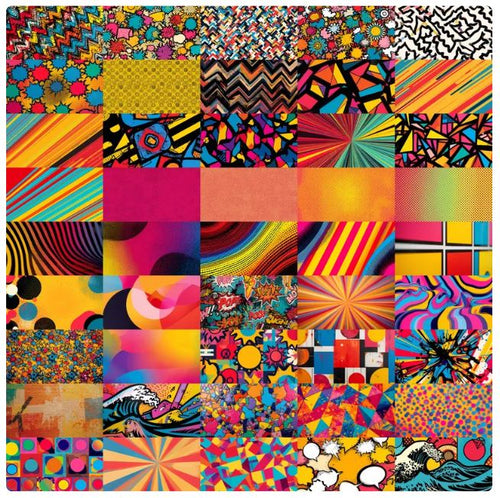 228 Pop Art Backdrop Bundle – Comic Book Backgrounds | Retro Halftone | Graffiti | Digital Download