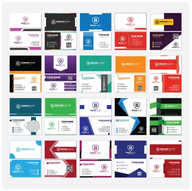 70 Business Card Templates Bundle – Editable Minimal Business Cards | SVG, EPS & PDF | Digital Download