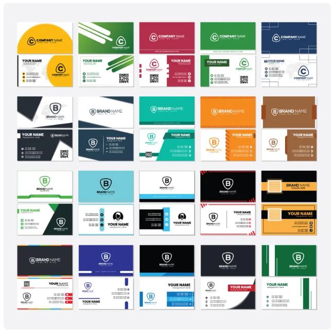 70 Business Card Templates Bundle – Editable Minimal Business Cards | SVG, EPS & PDF | Digital Download