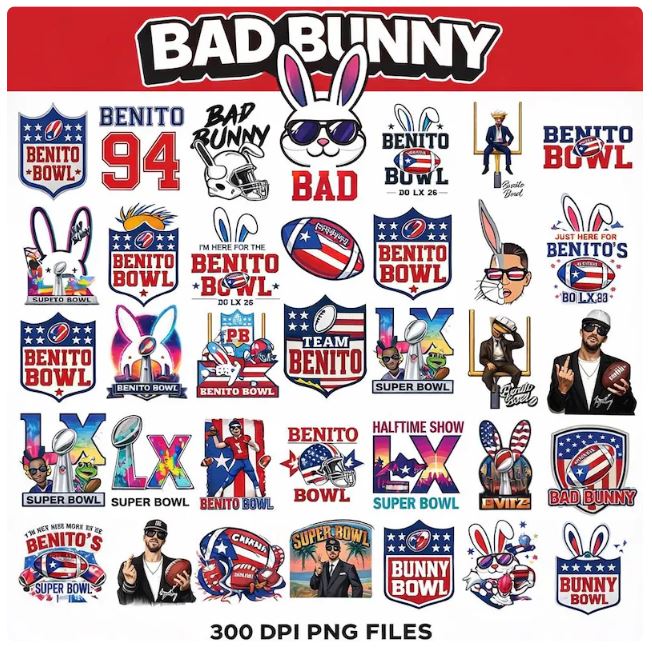 Bunny Bowl PNG & SVG Bundle – Team Benito Football Designs | Digital Download